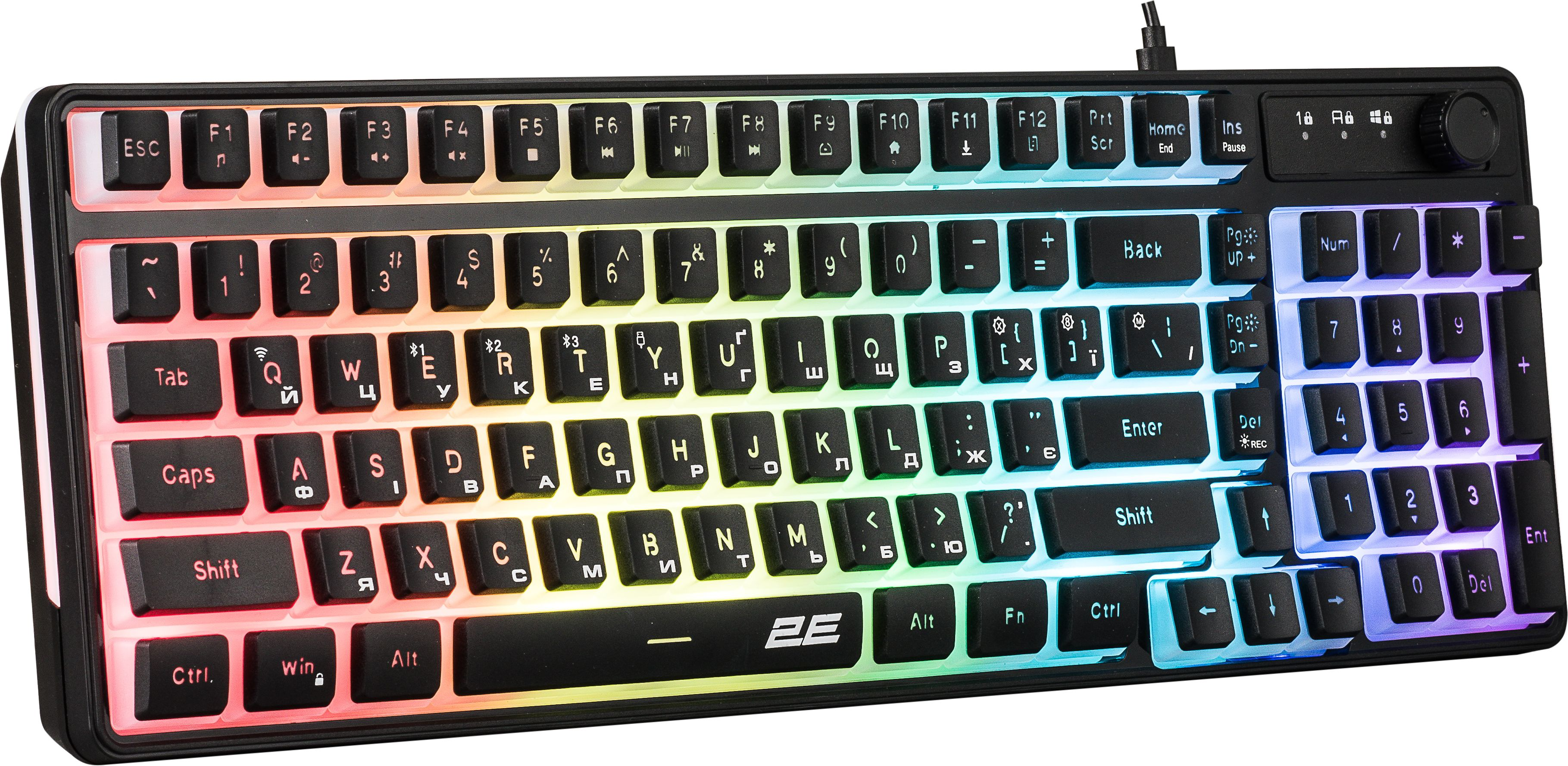 Игровая клавиатура 2E Gaming KG390 RGB WL Black (2E-KG390UBK-WL) фото 2