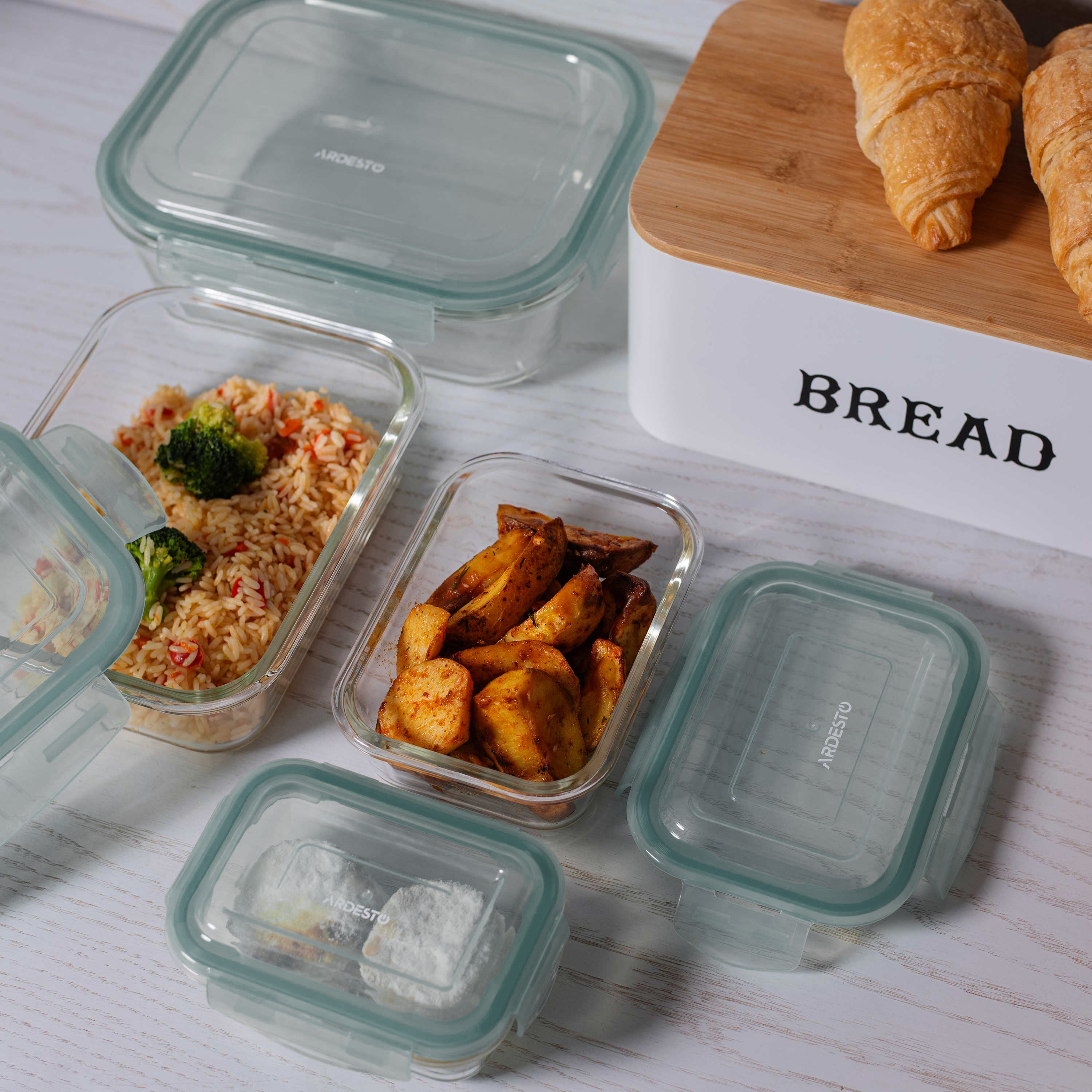 Контейнер для хранения ARDESTO Gemini 1500 мл, прямоугольный (AR1215RB) фото 7