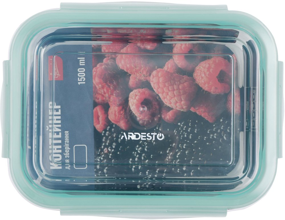 Контейнер для хранения ARDESTO Gemini 1500 мл, прямоугольный (AR1215RB) фото 2