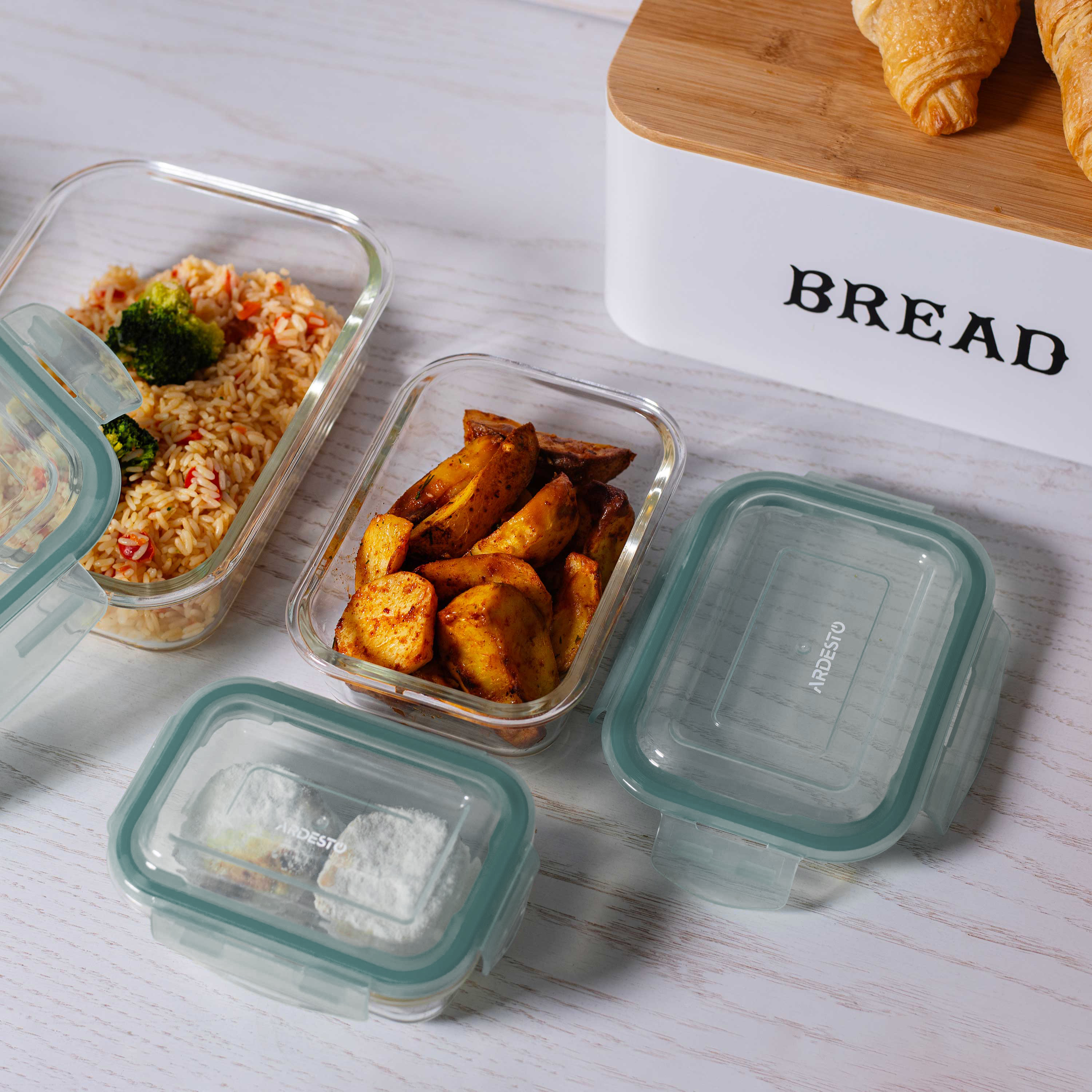 Контейнер для зберігання ARDESTO Gemini 600 мл, прямокутний (AR1260RB)фото7