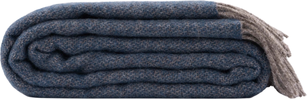 Плед ARDESTO Leonardo Doubleface 140x200см, 100% шерсть, тауп-синий (ART0405LD) фото 4