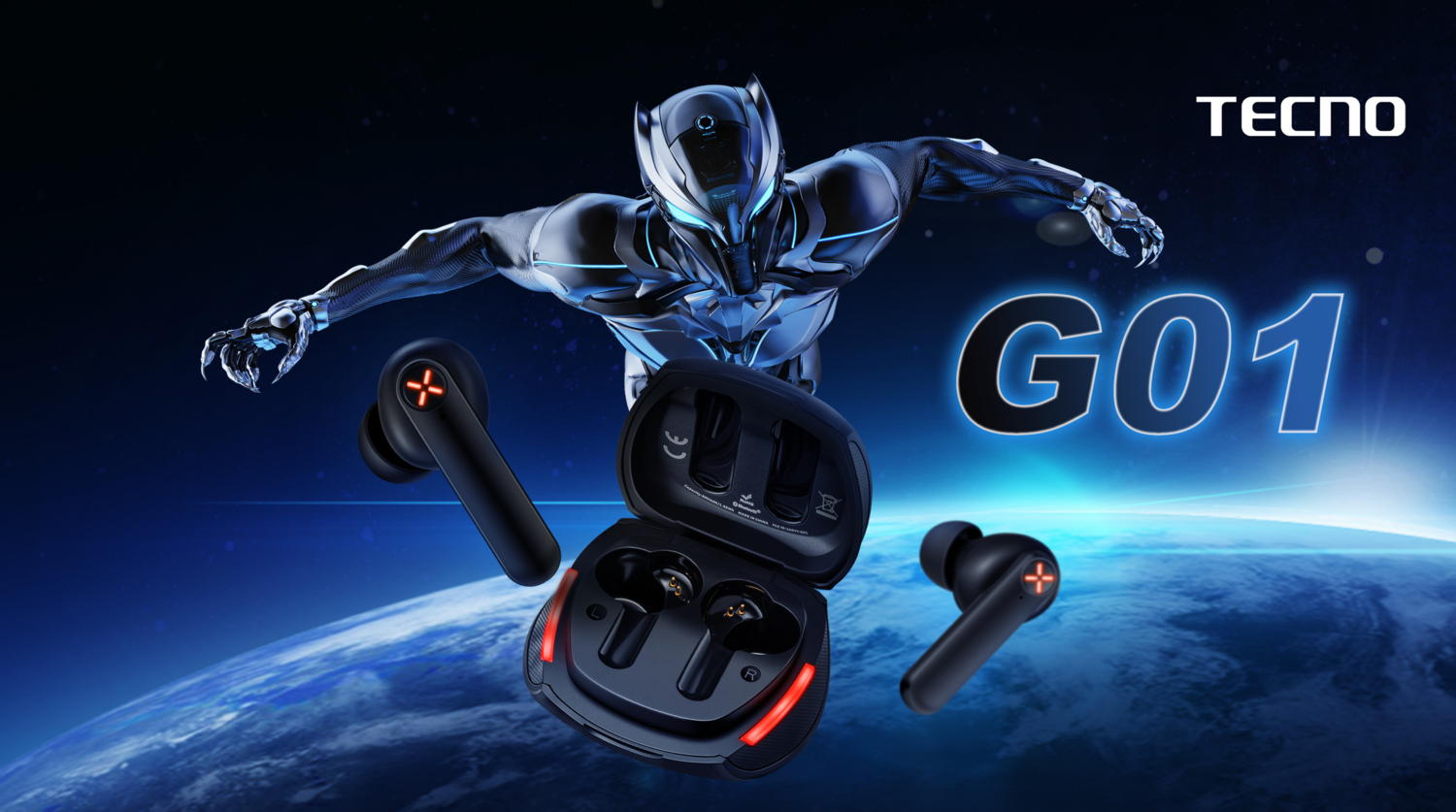 Навушники TECNO G01 Black (4895180780899)фото