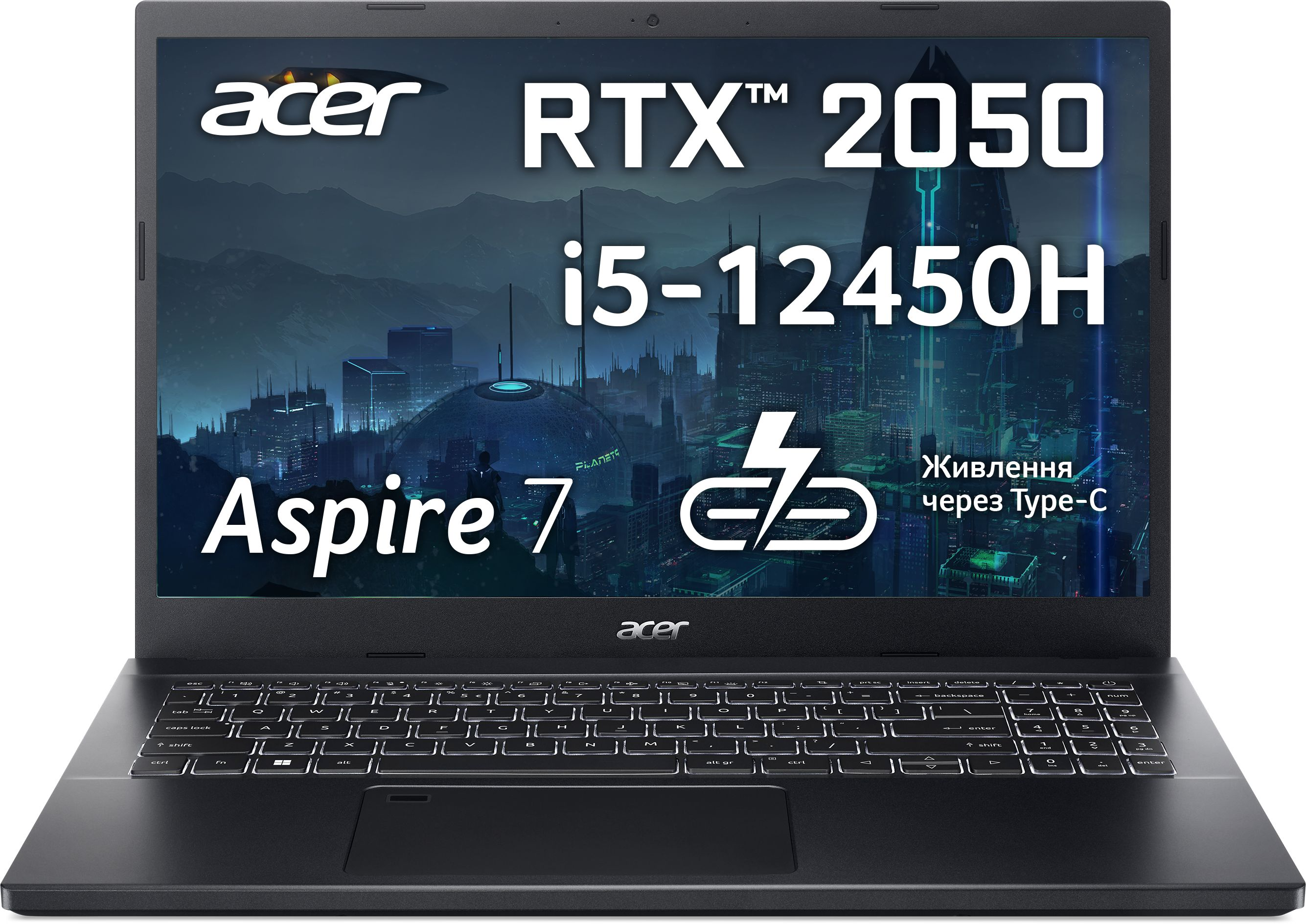 Ноутбук ACER Aspire 7 A715-76G (NH.QN4EU.003) фото 2