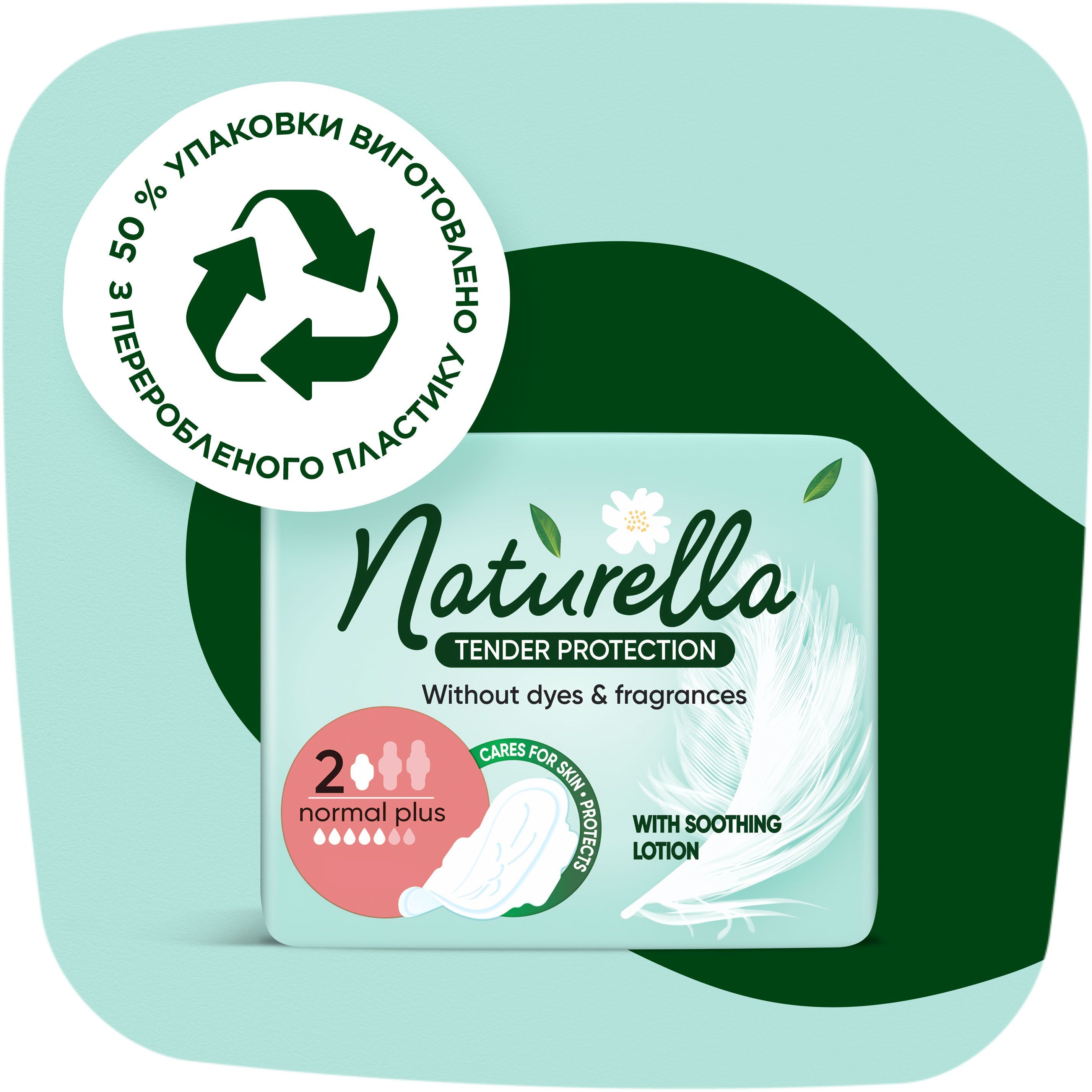Гігієнічні прокладки Naturella Ніжний Захист Normal Plus (Розмір 2) 8 штфото
