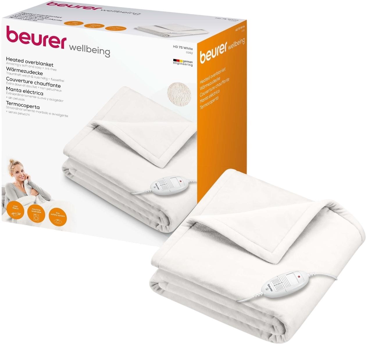 Електроковдра Beurer HD 75 Whiteфото2