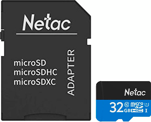 Карта памяти Netac microSD 32GB C10 UHS-I R80MB/s + SD адаптер (NT02P500STN-032G-R) фото 6