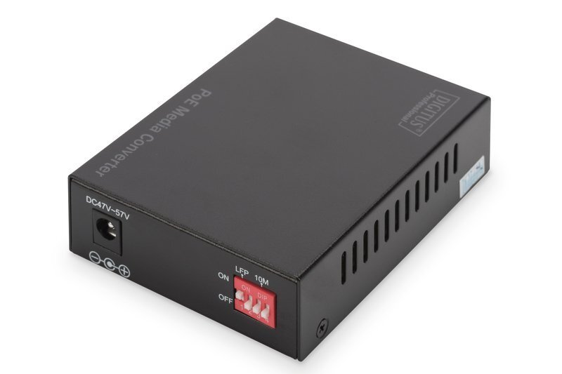Медіа-конвертор DIGITUS Gigabit PoE+, RJ45/SFP, 802.3at, 30W, incl. PSU (DN-82140)фото4