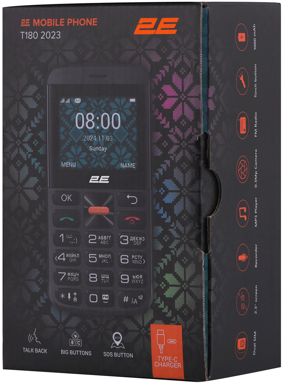 Мобильный телефон 2E T180 MAX DS Black фото 14