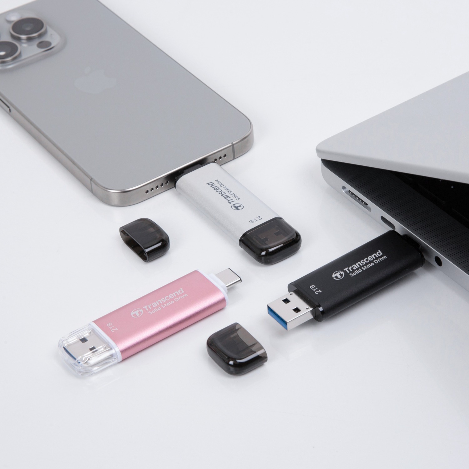 Портативный SSD Transcend 256GB USB 3.1 Gen 2 Type-A/C ESD310