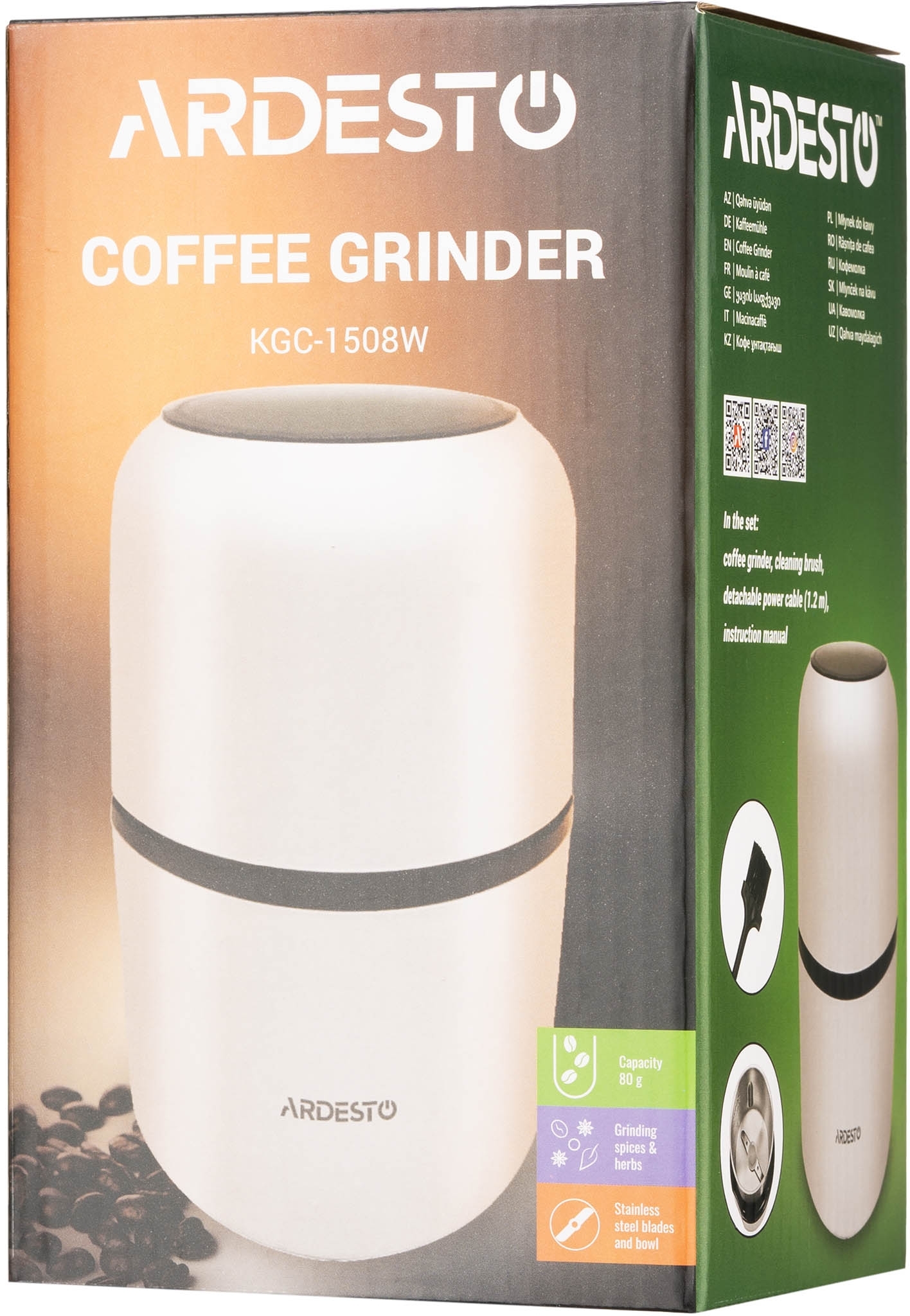 Кофемолка ARDESTO KGC-1508W фото 