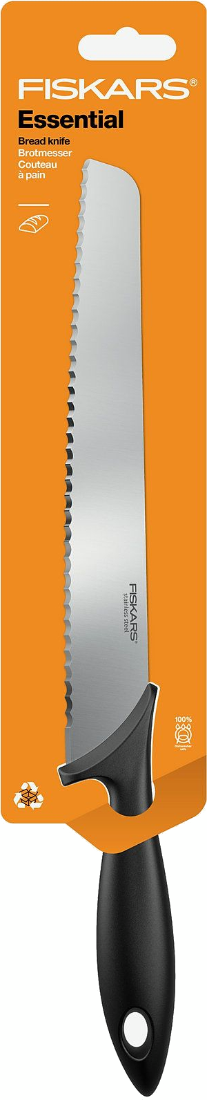 Кухонный нож для хлеба Fiskars Essential, 23,4 см (1065564) фото 2