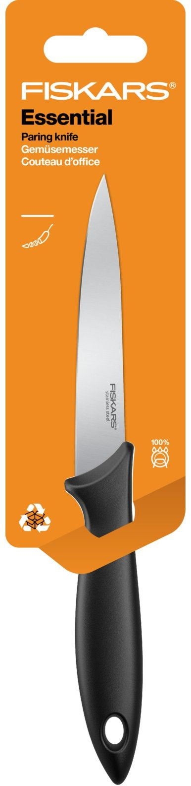 Кухонний ніж для коренеплодів Fiskars Essential, 11 см (1065568)фото2
