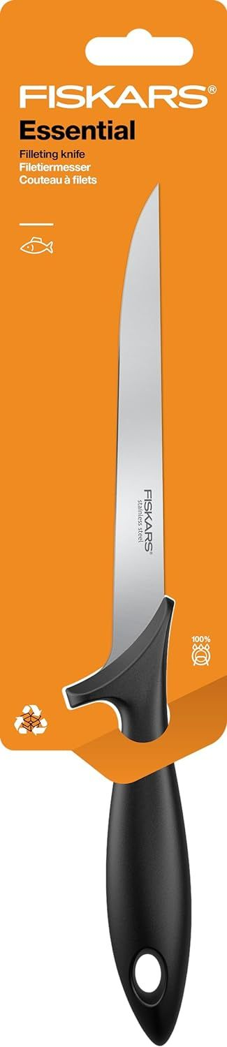 Кухонный нож филейный з гибким лезвием Fiskars Essential, 18 см (1065567) фото 2