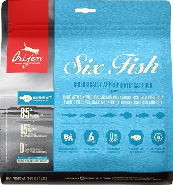 Сухий корм для котів та кошенят всіх порід Orijen Six Fish Cat 0.34 кгфото2