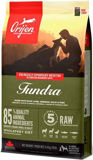 Сухий корм для собак усіх порід та вікових груп Orijen Tundra Dog з м`ясом дичини, риби та птиці 11.4 кгфото2