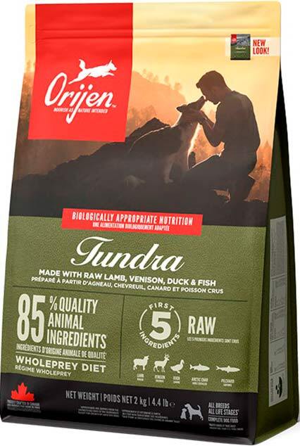 Сухий корм для собак усіх порід та вікових груп Orijen Tundra Dog з м`ясом дичини, риби та птиці 2 кгфото2