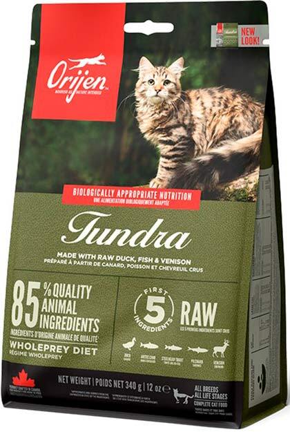 Сухий корм для кішок всіх порід і віків Orijen Tundra Cat з м`ясом дичини, риби та птиці Вага: 0.34 кгфото2