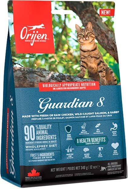 Сухой корм для кошек всех пород и возрастов Orijen Cat Guardian 8 с курицей и лососем 340 гр фото 2