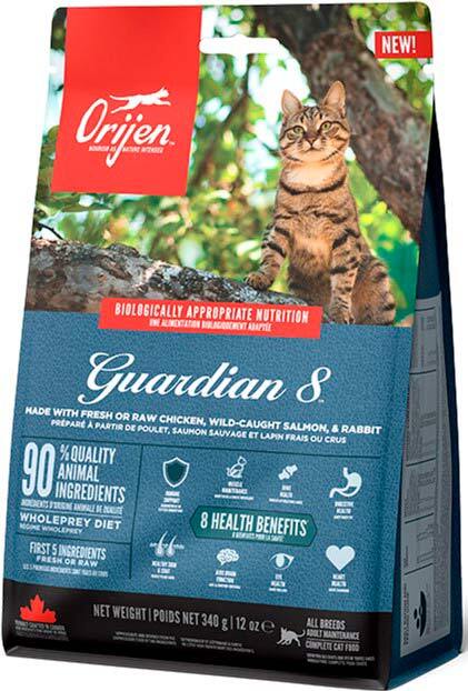 Сухой корм для кошек всех пород и возрастов Orijen Cat Guardian 8 с курицей и лососем 340 гр фото 3