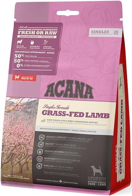 Сухой гипоаллергенный корм для собак Acana Grass-Fed Lamb 340 гр фото 3