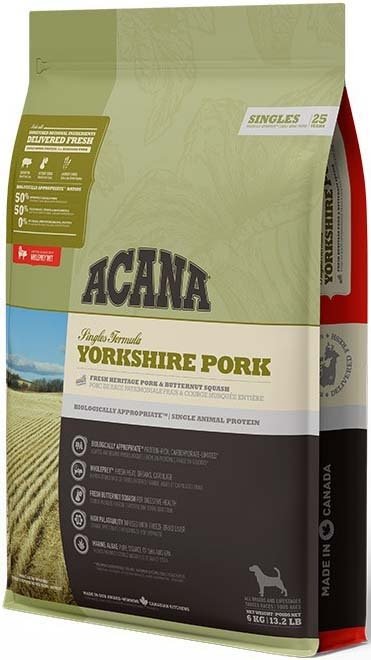 Сухой гипоаллергенный корм для собак Acana Yorkshire Pork 6 кг фото 3