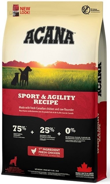 Сухой корм для взрослых собак с повышенной активностью Acana Heritage Sport Agility цыпленок, индейка 11.4 кг фото 3
