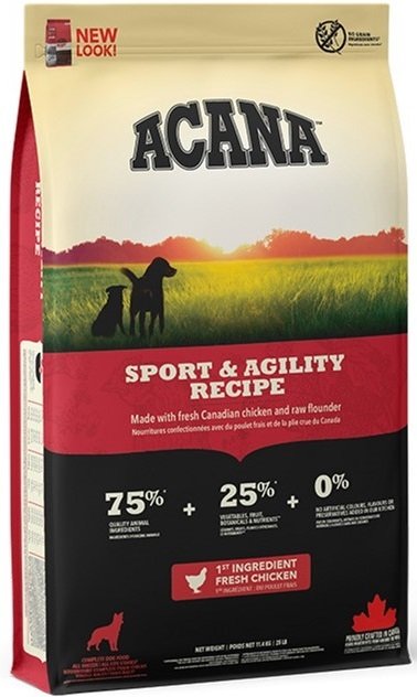 Сухий корм для дорослих собак з підвищеною активністю Acana Heritage Sport Agility курча, індичка 11.4 кгфото4
