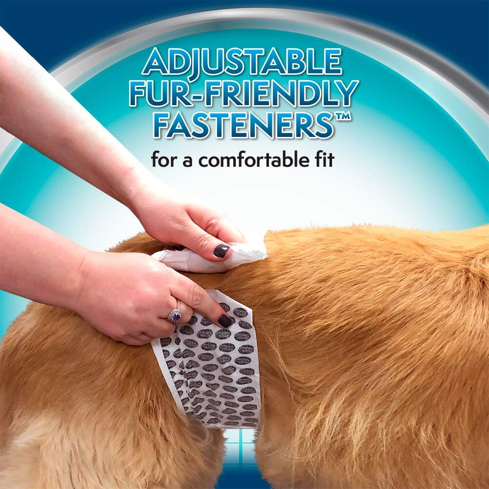 Гігієнічний пояс для собак Simple Solution Disposable Male Wrap Medium (12 p) Mфото4