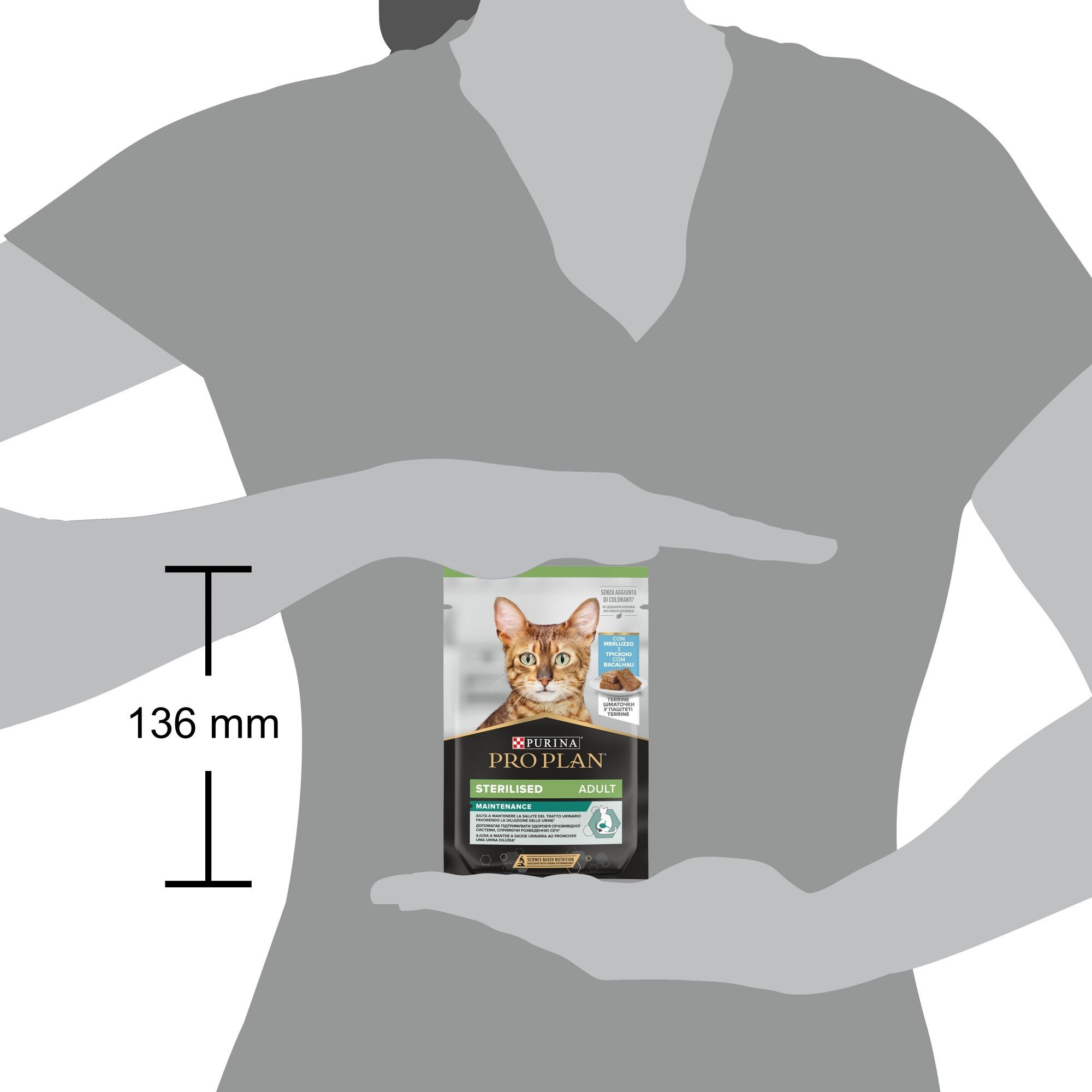 Вологий корм для стерилізованих кішок Purina Pro Plan Cat Nutrisavour Sterilised мус з тріскою 75 гфото10