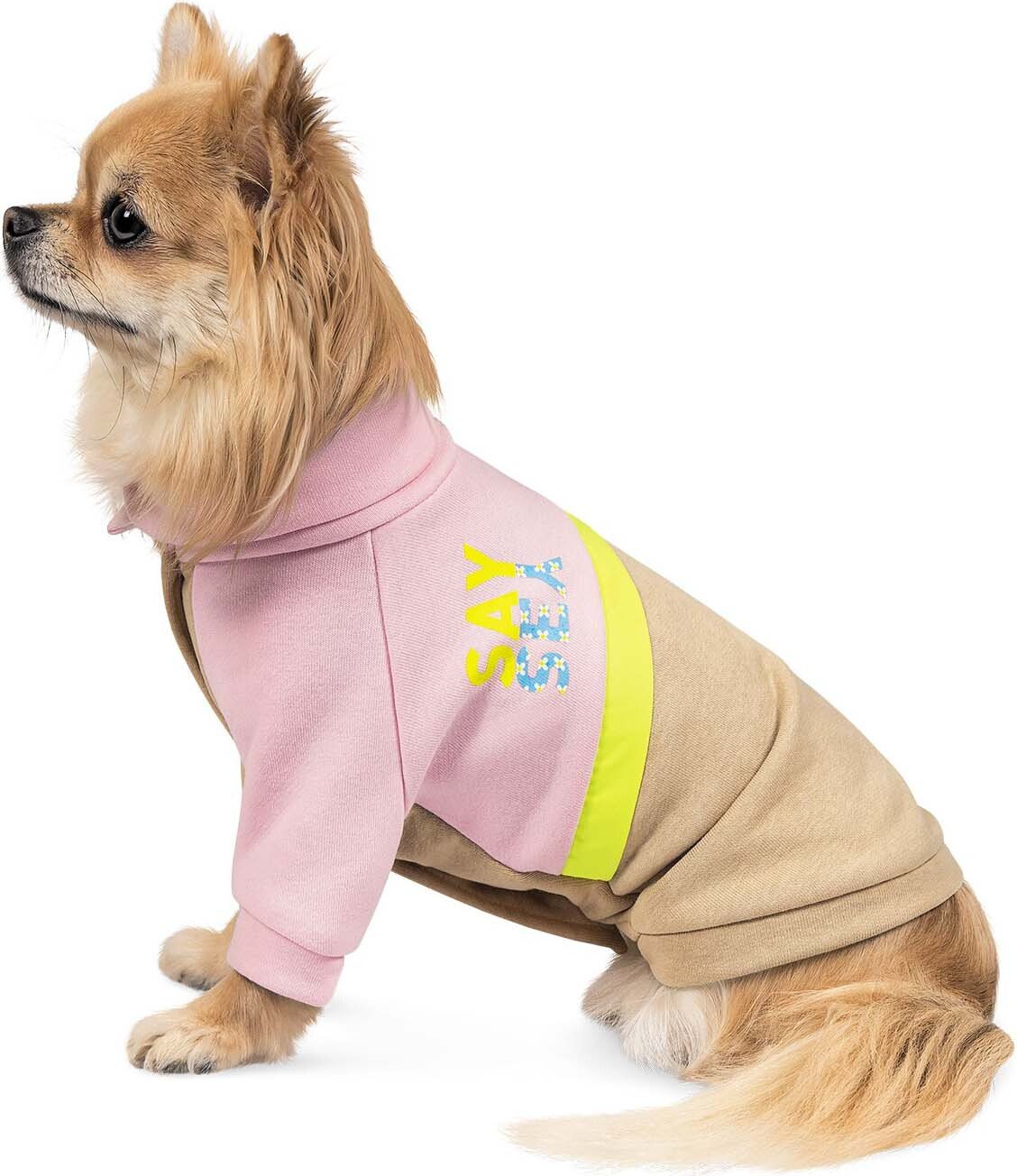 Толстовка для собак Pet Fashion Daisy XS2 розовый/бежевый фото 2