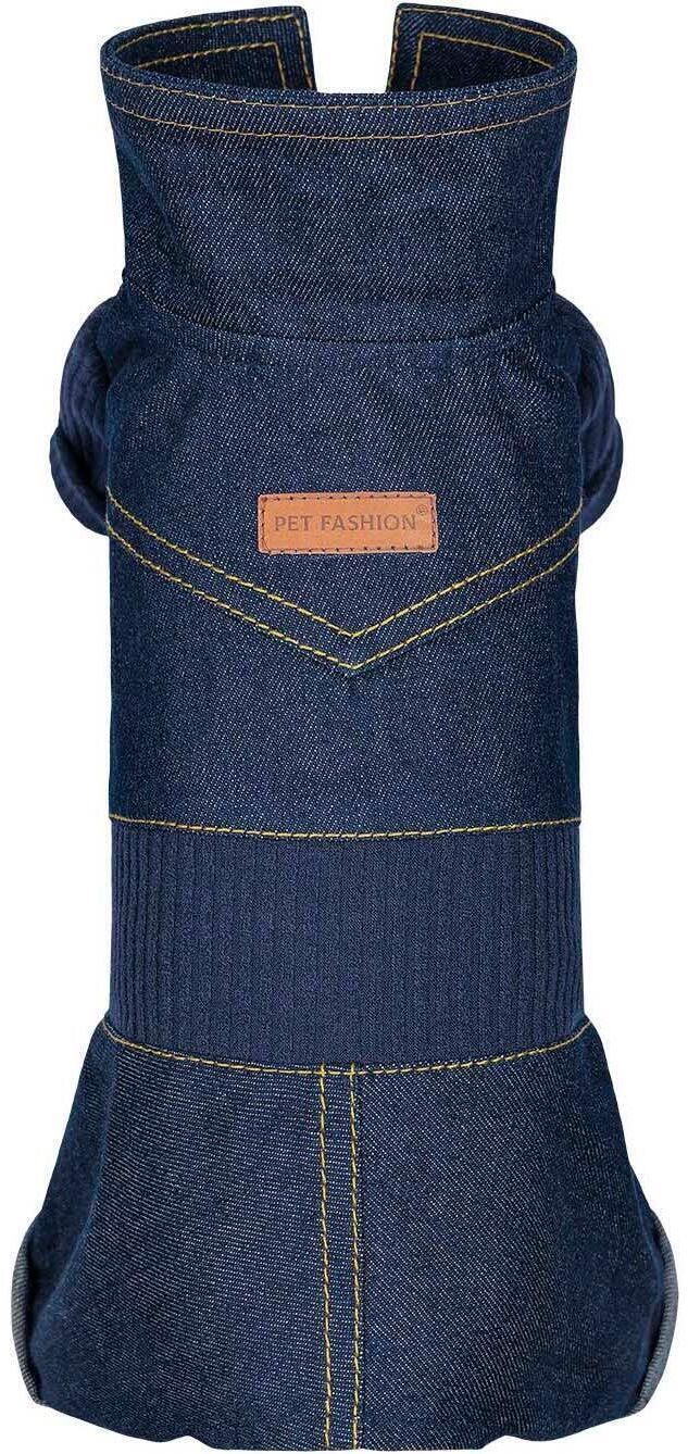 Комбінезон для собак Pet Fashion Jeans M темно-синійфото2