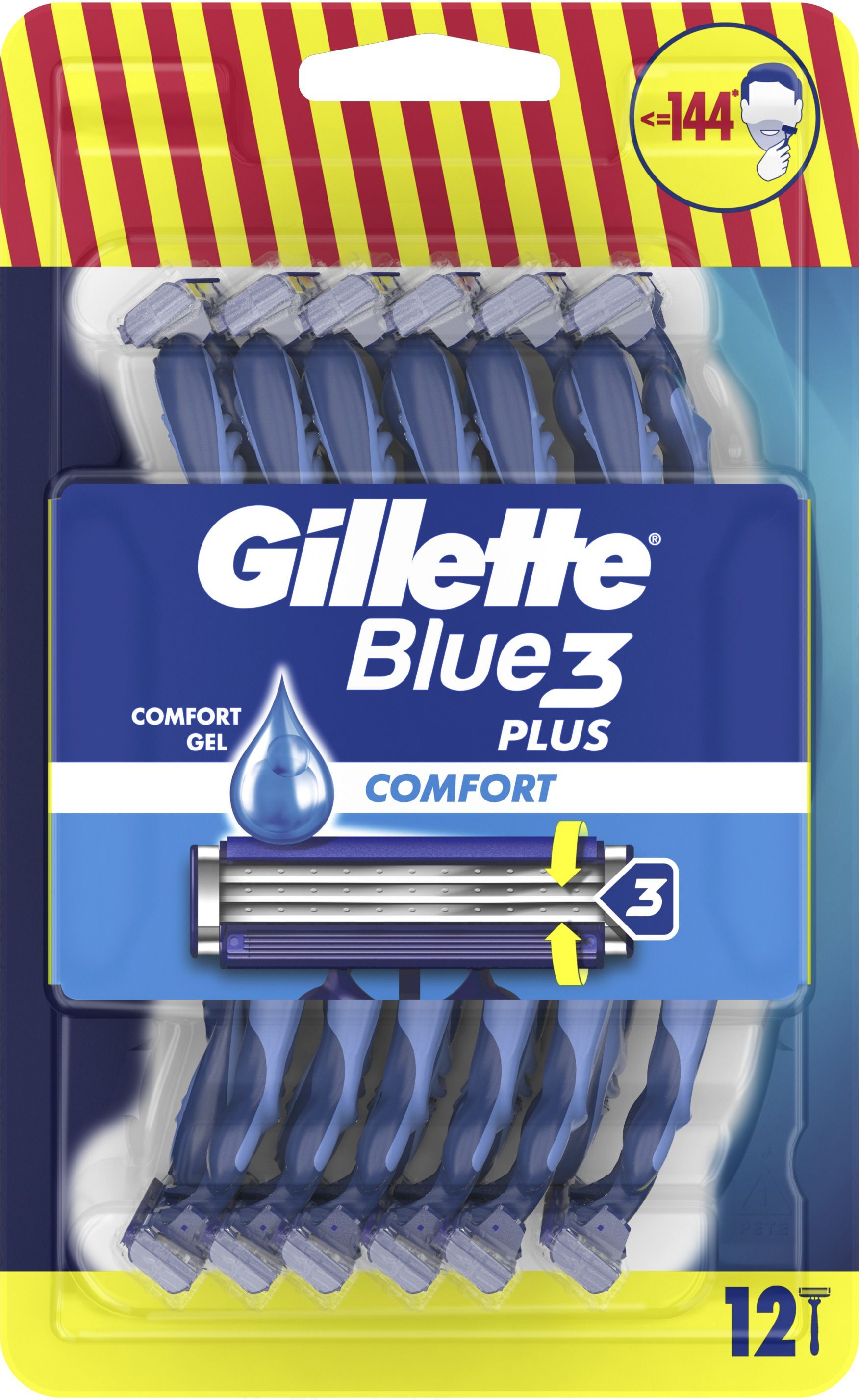 Бритви одноразові Gillette Blue 3 Plus Comfort 12 штфото2