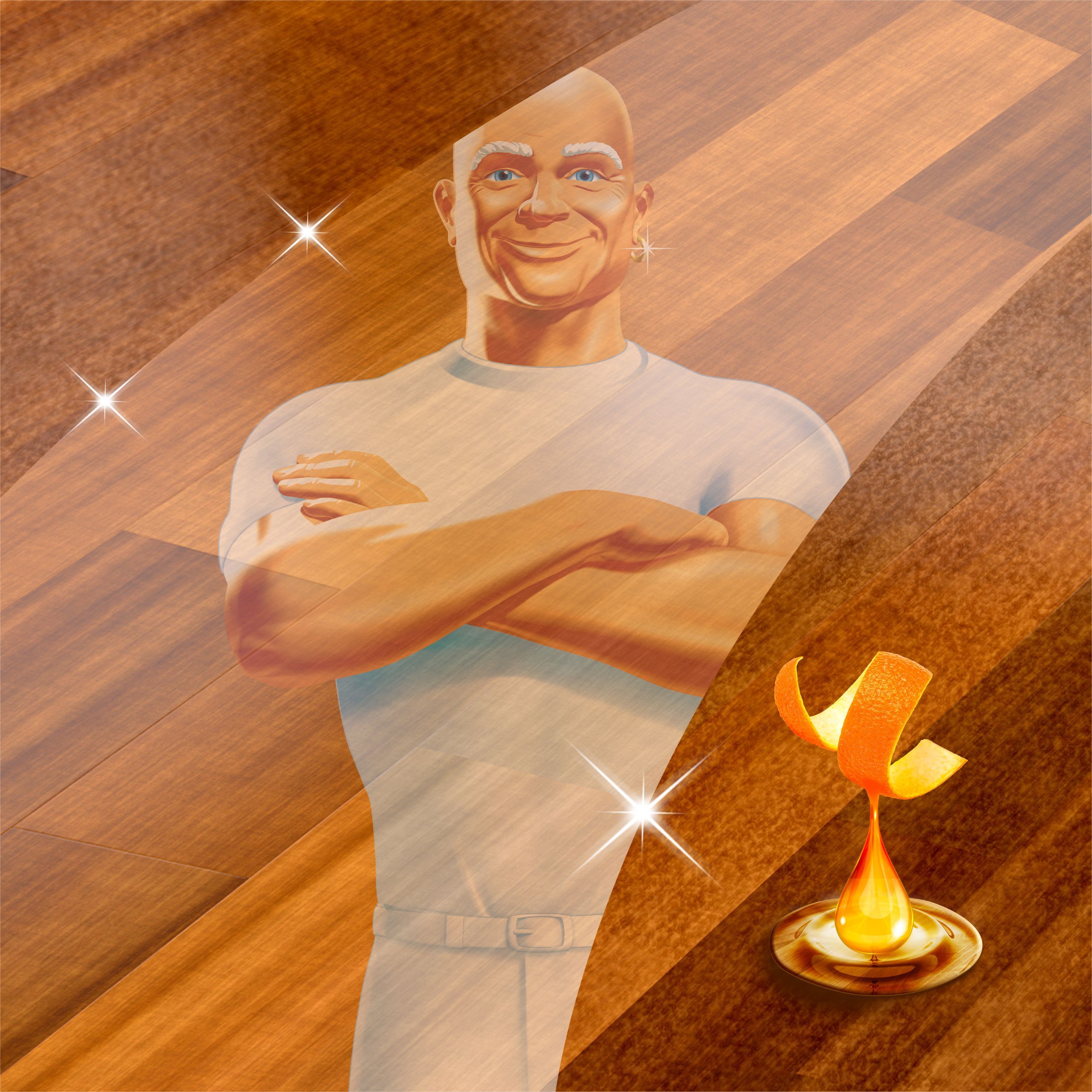 Средство для мытья стен и полов Mr. Proper Wood Floor Кедр и мандарин 1л фото 3