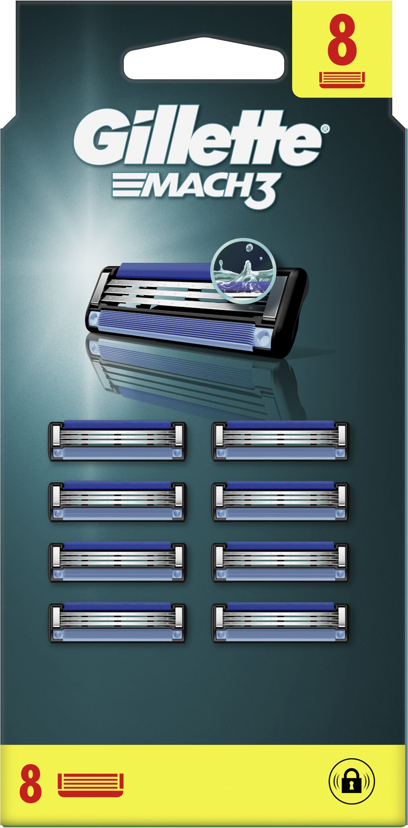 Змінні картриджі для гоління Gillette Mach 3 8 штфото2