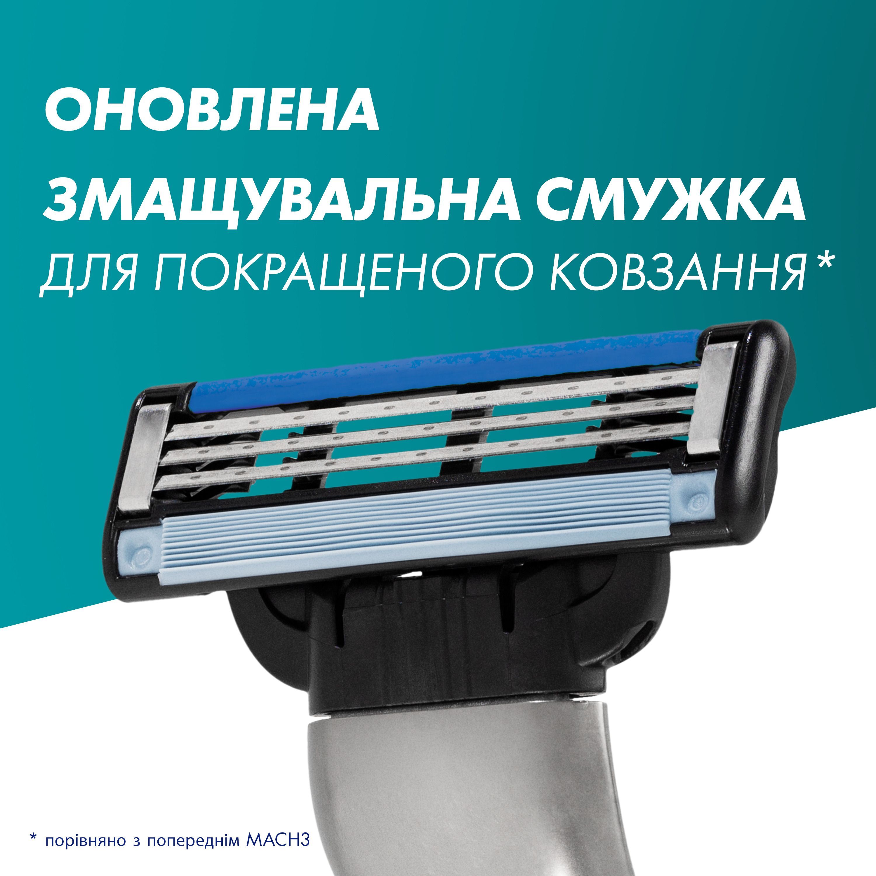 Змінні картриджі для гоління Gillette Mach 3 8 штфото5