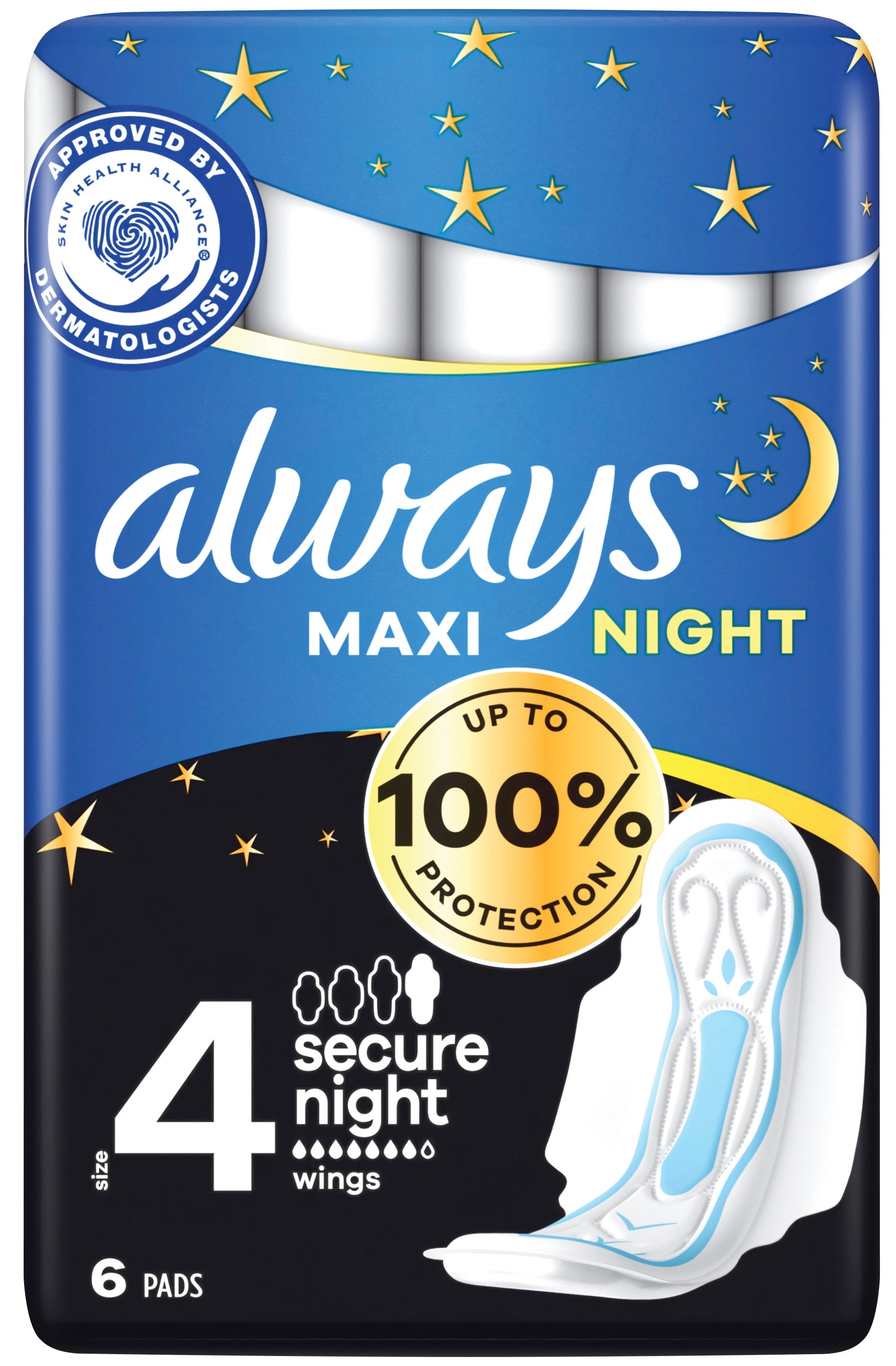 Гігієнічні прокладки Always Maxi Night (Розмір 4) 6 штфото2