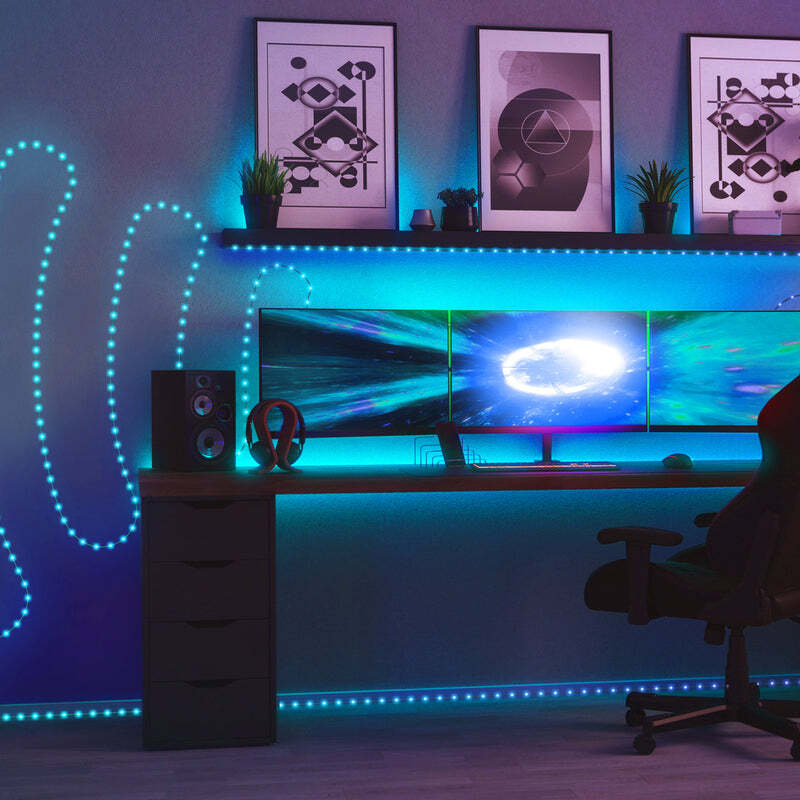 Smart LED Гирлянда Twinkly Dots Lights RGB 200 Gen II, IP44, 10м, кабель черный (TWD200STP-BEU) фото 3