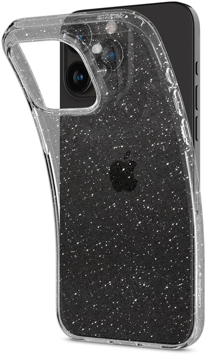 Чехол Spigen для Apple iPhone 15 Pro Max Liquid Crystal Glitter, Crystal Quartz (ACS06559) фото 9