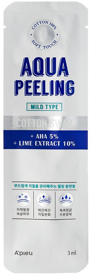 Палочка-пилинг для лица A'pieu Aqua Peeling Cotton Swab 3мл фото 2