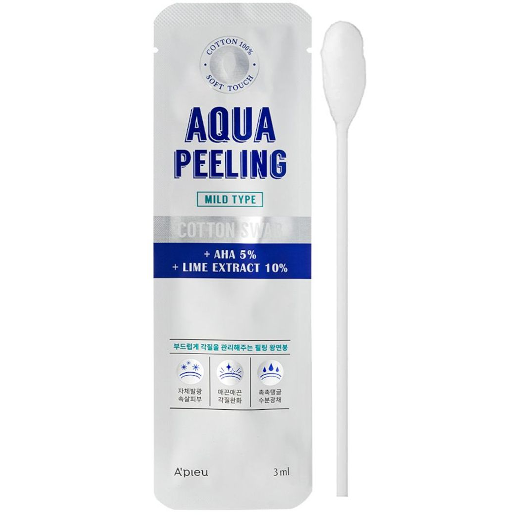 Палочка-пилинг для лица A'pieu Aqua Peeling Cotton Swab 3мл фото 2