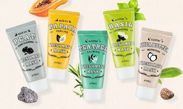 Маска-пілінг для обличчя Apieu Fresh Mate з екстрактом папайї 50млфото