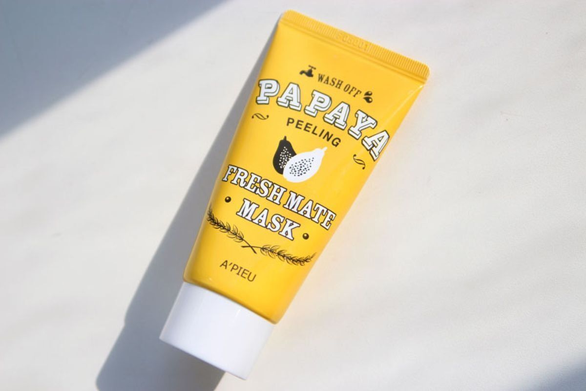 Маска-пілінг для обличчя Apieu Fresh Mate з екстрактом папайї 50млфото
