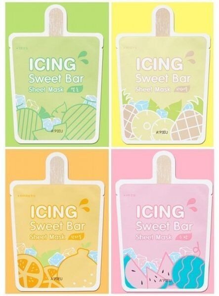 Тканинна маска для обличчя A'Pieu Icing Sweet Bar Диня 21гфото
