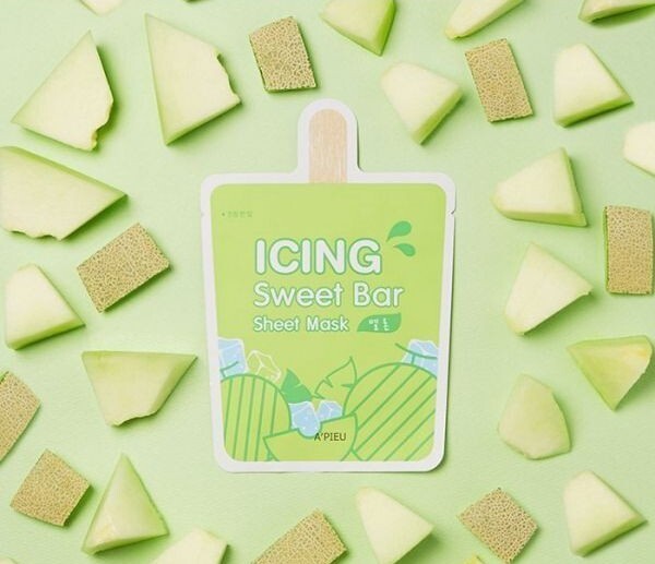 Тканинна маска для обличчя A'Pieu Icing Sweet Bar Диня 21гфото3