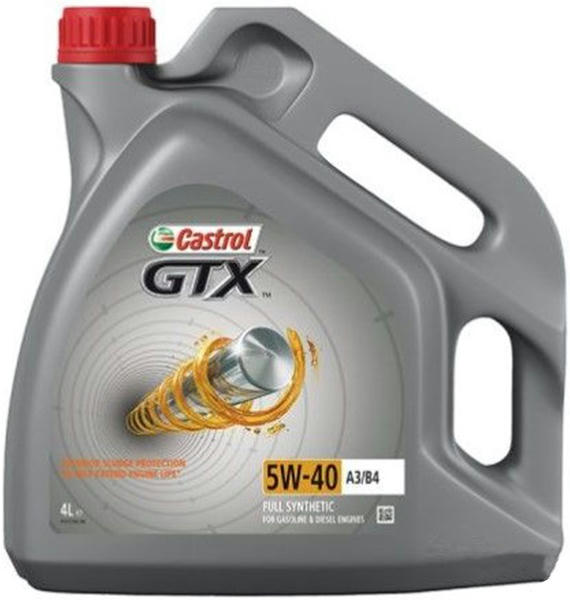 Олива моторна Castrol GTX 5W-40 A3/B4, 4л (41071356101) (15E62C)фото2