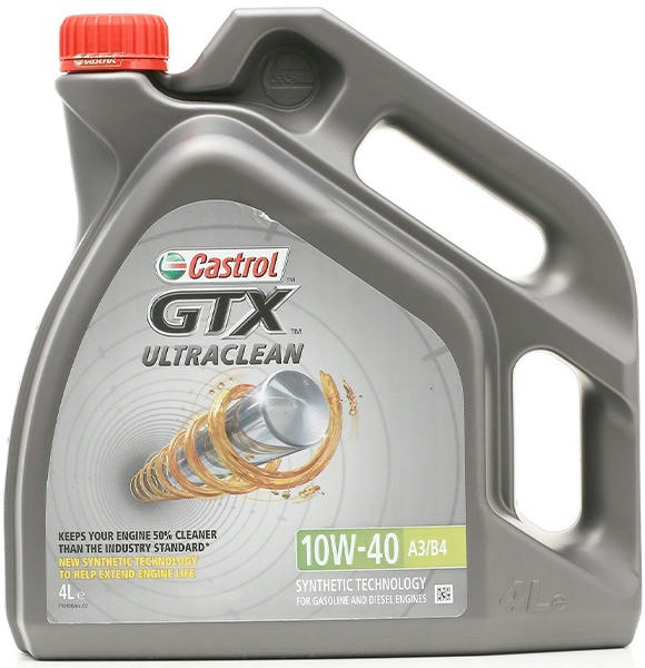 Масло моторное Castrol GTX Ultra clean 10W-40 A/B, 4л (41071408553) (15F123) фото 2