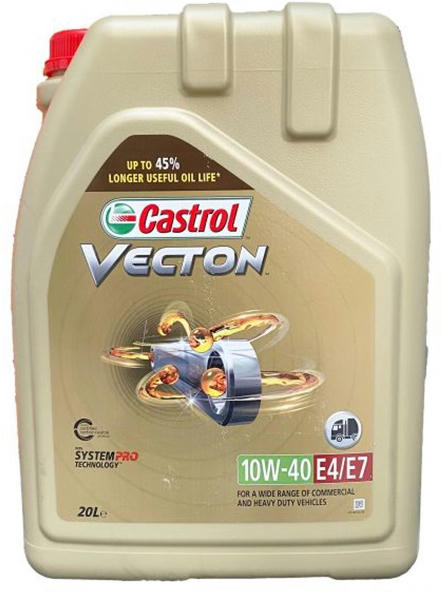 Олива моторна Castrol Vecton 10W-40 E4/E7, 20л (4107653340) (15BA40)фото2