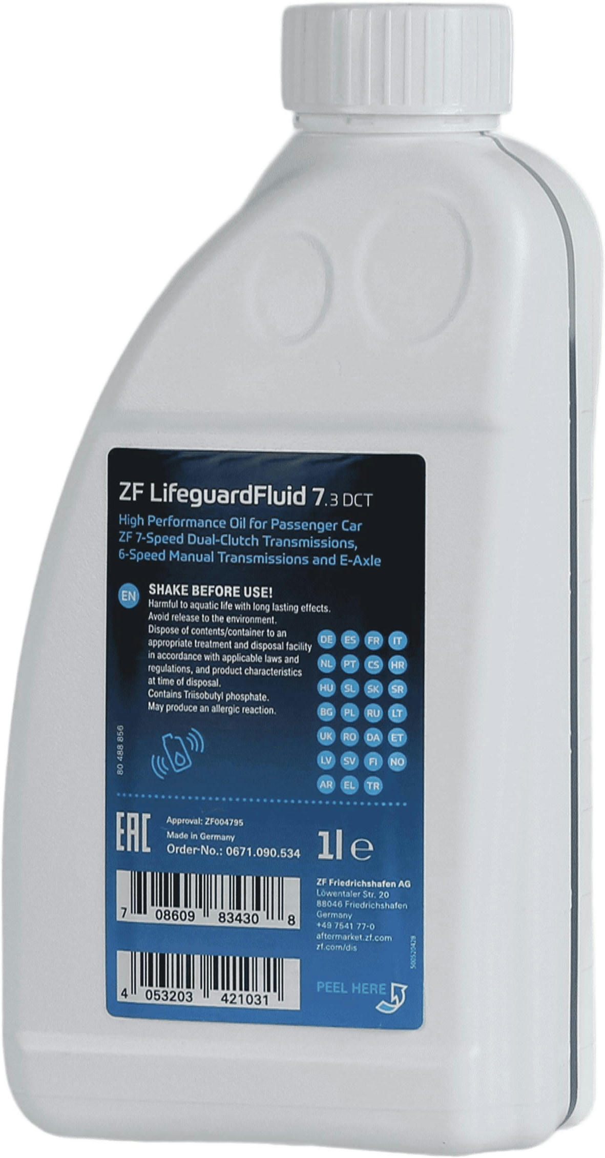 Олива трансмісійна ZF DCT (DSG), 1л (41071350611) (0671.090.534)фото2