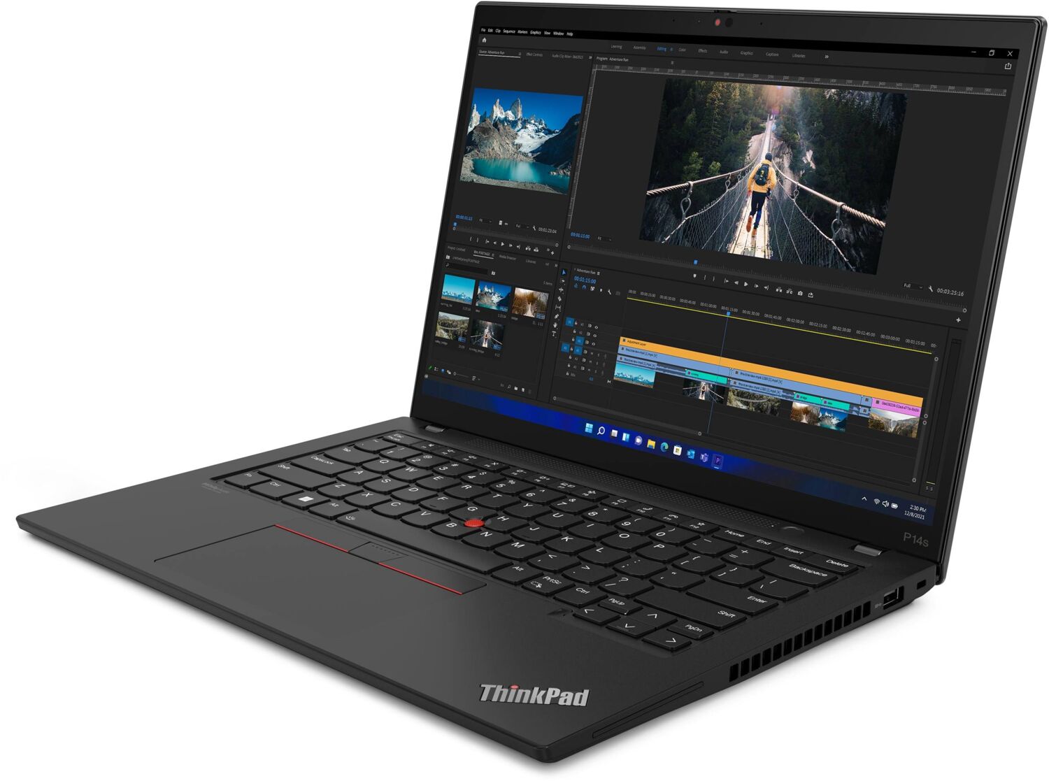Ноутбук LENOVO ThinkPad P14s Gen 4 Villi Black (21HF001ARA) фото