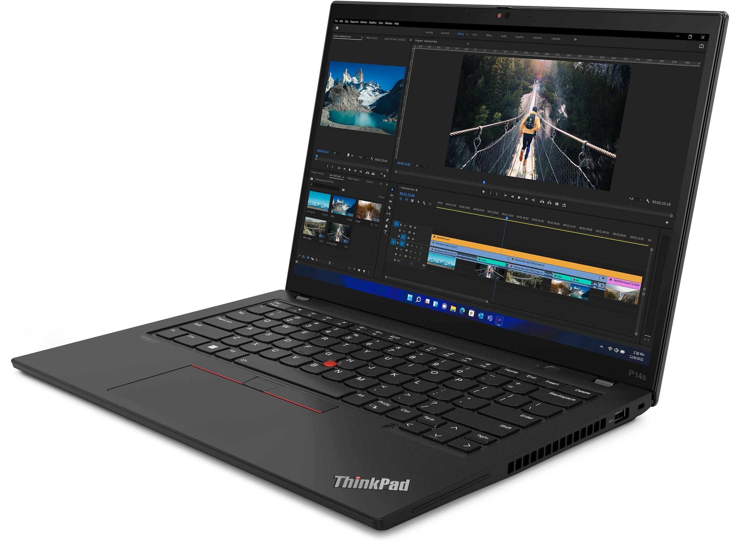 Ноутбук LENOVO ThinkPad P14s Gen 4 Villi Black (21HF001ARA) фото 3